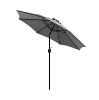 Bali Patio Umbrella With Base - 9' Polyester 30+ Uv Protection Waterproof Cement 1.5" Diameter Aluminum Pole