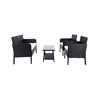 Aboka 4PC Outdoor Living Set
