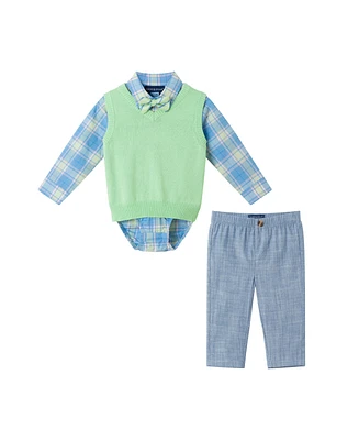 Andy & Evan Baby Boys Long Sleeve Buttondown Pant Set