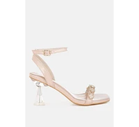Ebina Charm Detail Spool Heels