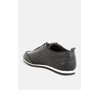 Odaya Studded Real Soft Leather Sneakers