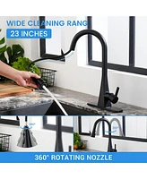 Mondawe Touchelss Pull-Down Kitchen Faucet With Sprayer