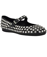 Guess Women's Kalidal Rhinestone Mary Jane Ballet Flats