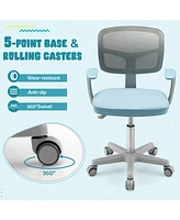 Adjustable Desk Chair with Auto Brake Casters for Kids