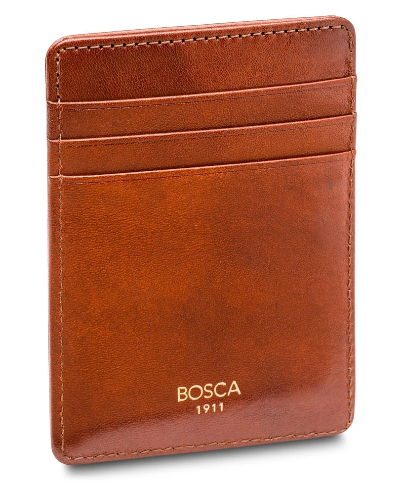 Bosca Men's Old Leather Deluxe Front Pocket Wallet