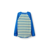 Cotton On Little Boys Little/Big Flynn Long Sleeve Raglan Rash Vest