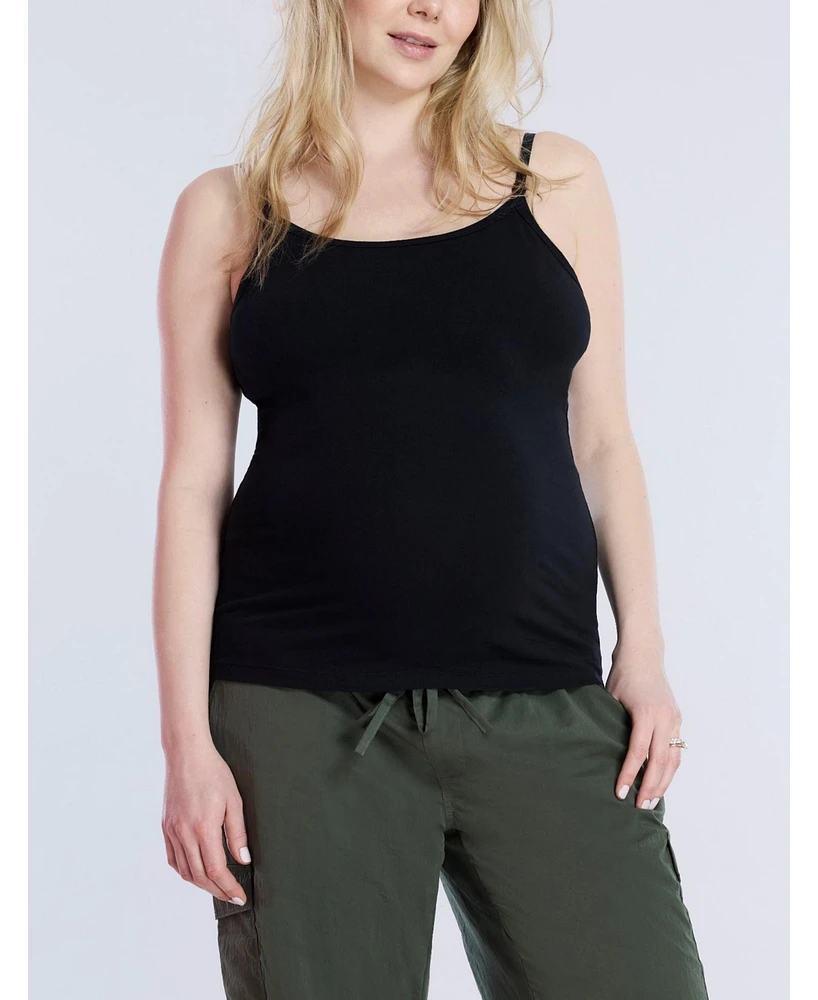 Motherhood Maternity Plus Clip Down Nursing Tank Top Cami - 2 Pack