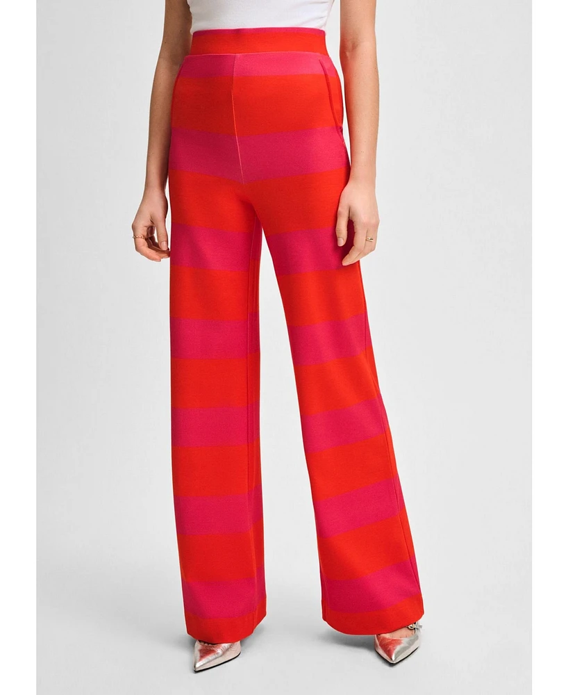 Isaac Mizrahi Women's Wide Leg Ponte Pant