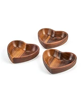 Nambe Eat Your Heart Out Small Bowls 3-Pc. Set