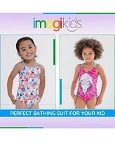 Avengers Toddler Girls Racerback Upf 50+ One Piece Bathing Suit