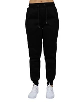 Galaxy By Harvic Women's Loose Fit Fleece Lined Jogger Sweatpants