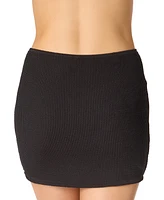 Salt + Cove Juniors' Ribbed Pull-On Cover-Up Skirt