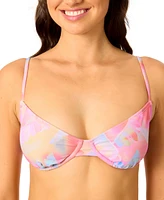 Macys Salt + Cove Juniors' Sunset Palms Underwire Bikini Top, Exclusively at Macy's