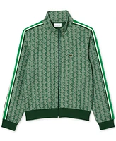 Lacoste Men's Zip-Front Pattern Blocked Sweatshirt