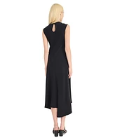 Luxely Women's Asymmetrical Midi Dress