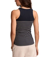 Lucky Brand Women's Ribbed Round-Neck Essential Tank Top