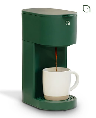 Willow Kitchen Compact Single Serve Coffee Maker - Compatible with K-Cup Pods Ground