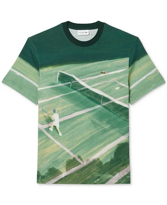 Lacoste Men's Tennis Court Graphic T-Shirt - 132