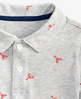 First Impressions Baby Boys Lobster Dash Printed Polo Shirt, Exclusively at Macy's