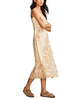 Lucky Brand Women's Patchwork Print Midi Slip Dress