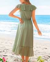 Cupshe Women's Soft Aura Green Midi Beach Dress