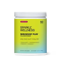 Sparkle Wellness Skin Boost Plus [50-Serves] | Collagen Powder Supplement with Verisol Bioactive Hydrolyzed Peptides, Vitamin C & Hyaluronic