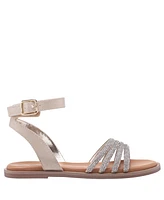 Nina Little Girls Lois Shimmer Flat Sandals