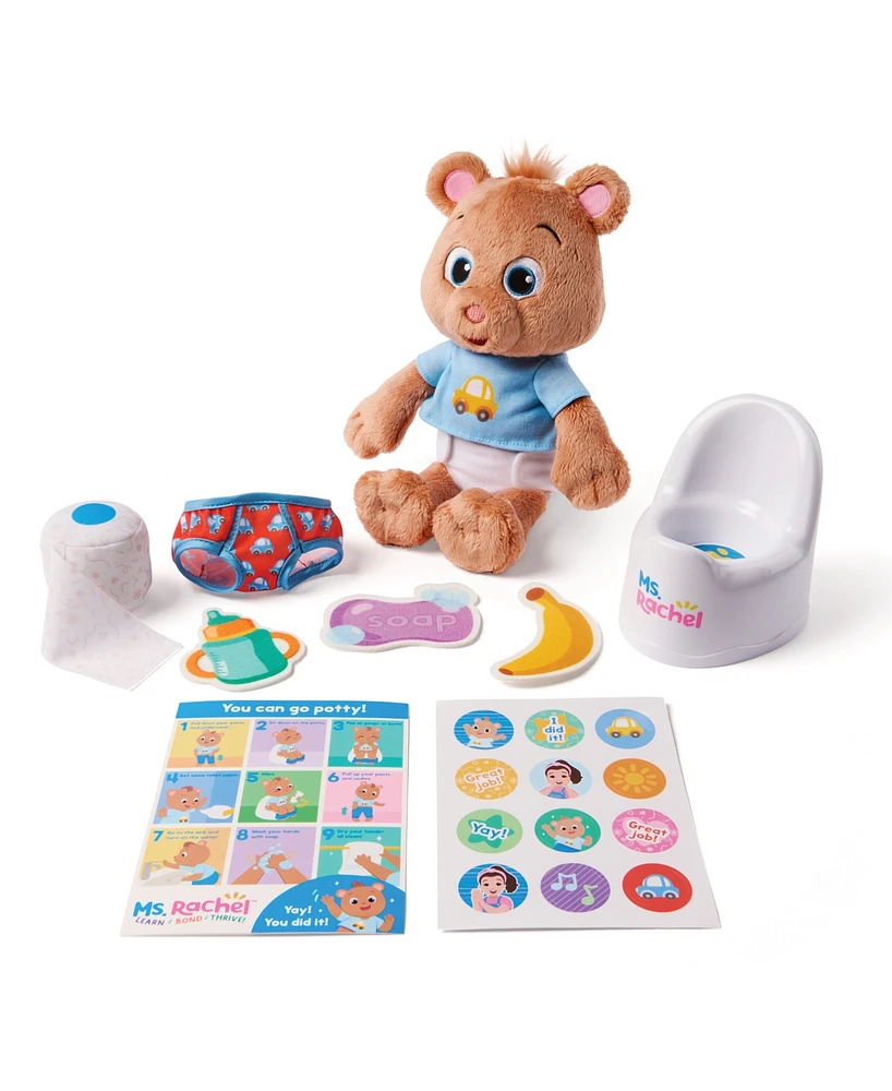 Ms. Rachel Potty Time with Bean Bear Plush Toy