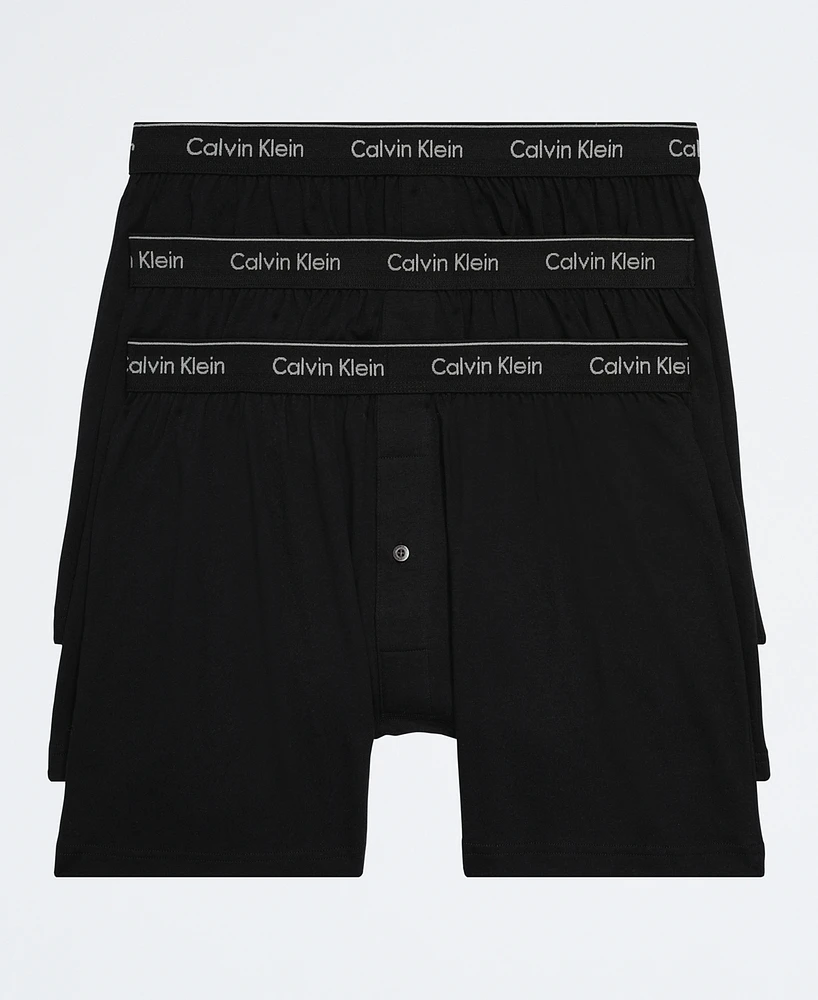 Calvin Klein Men's 3-Pack Cotton Classics Knit Boxers Underwear