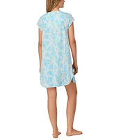 Eileen West Women's Short-Sleeve Floral Sleepshirt
