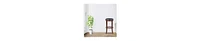 Swivel Bar Stool – Nailhead Trim & Faux Leather Upholstery
