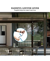 Mondawe 10x20FT Outdoor Aluminum Pergola Louvered