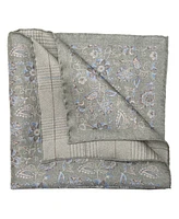 Elizabetta Men's Enzo - Double Sided Silk Pocket Square for Men