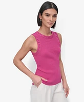 Dkny Women's Cutout-Trim Sweater Tank