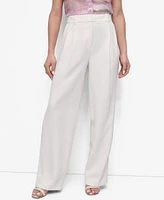 Dkny Women's Aero Crepe Pleated Pants
