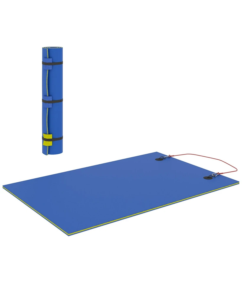 Soozier 9' x 6' Lily Pad Floating Mat, Water for Lake,