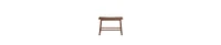 Rubberwood Bench with Saddle Seat – Rectangular Design for Versatile Seating