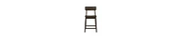 Curved Back Counter Stool – Rubberwood Chair for Kitchen & Bar