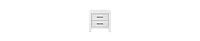 2-Drawer Nightstand – Sleek Design with Nickel Handles