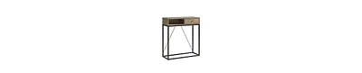 Taupe Sideboard Console Table with Drawer and Open Cubby Shelf