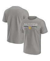 Fanatics Men's Gray San Diego Padres Raglan T-Shirt