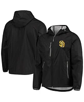 G-iii Sports By Carl Banks Men's Black San Diego Padres Double Play Hoodie Full-Zip Jacket