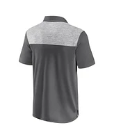 Fanatics Men's Gray Baltimore Ravens Long Shot Polo Shirt