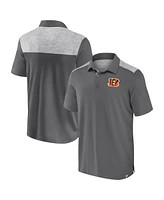 Fanatics Men's Gray Cincinnati Bengals Long Shot Polo Shirt