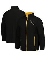 Fanatics Men's Black Pittsburgh Penguins Woven Rink Full-Zip Jacket