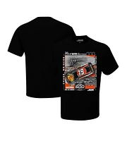 Checkered Flag Sports Men's Black Chase Briscoe 2025 Daytona 500 Pole Winner T-Shirt
