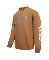 Pro Standard Men's Brown Detroit Red Wings Paint the City Pullover Sweatshirt