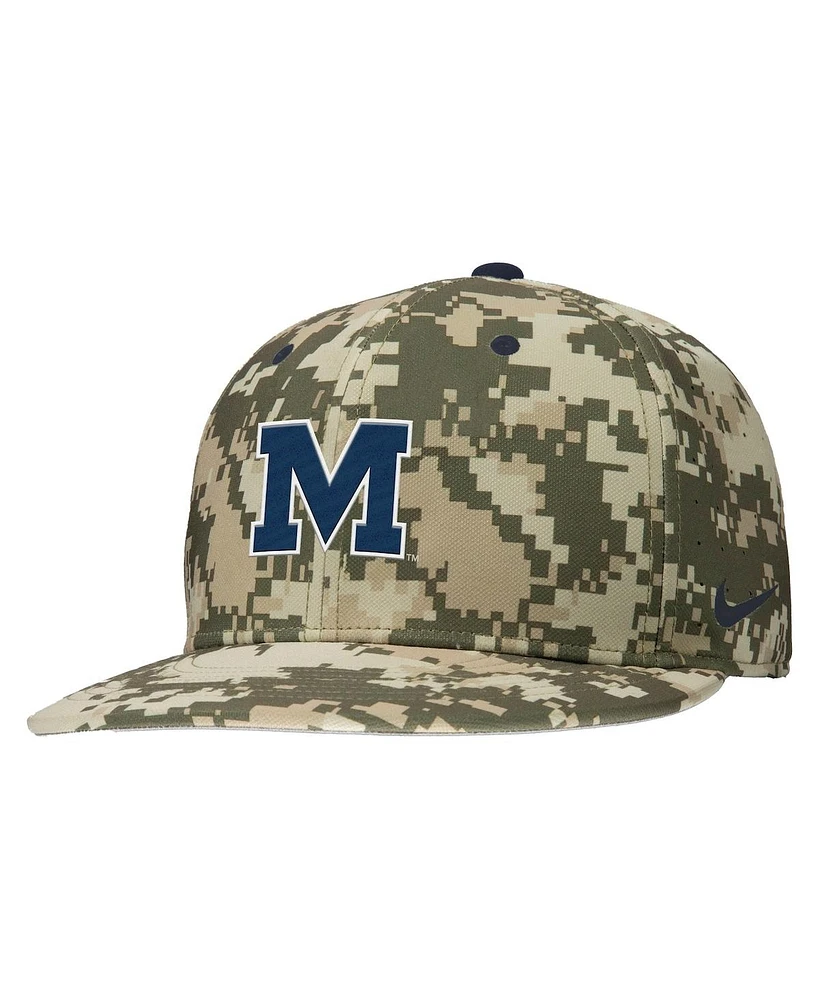 Nike Men's Digital Camo Ole Miss Rebels On-Field Baseball Performance Fitted Hat