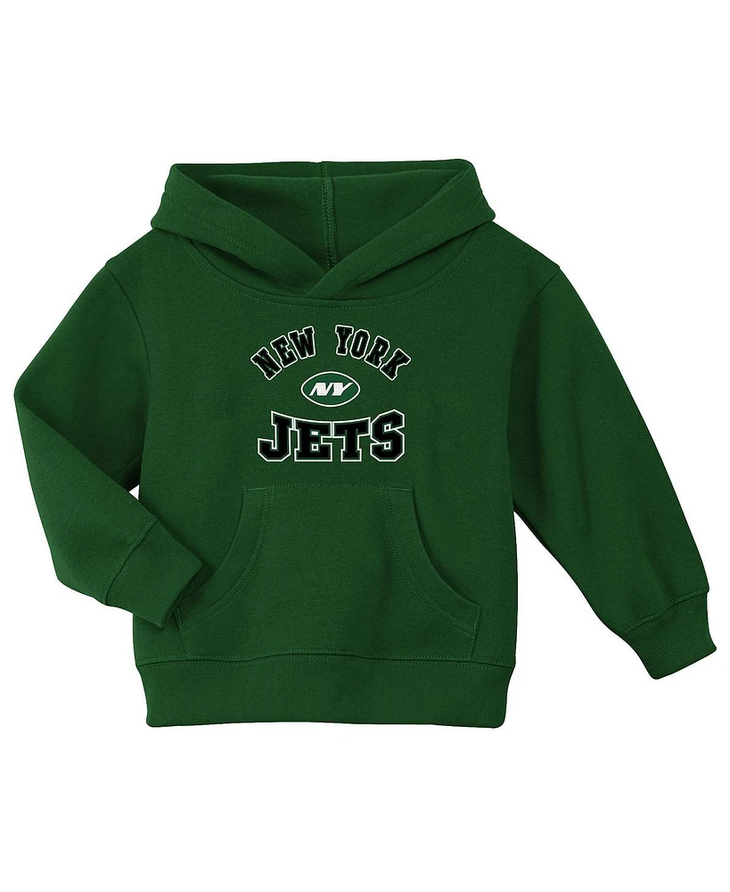 Outerstuff Toddler Green New York Jets Home Town Pullover Fleece Hoodie
