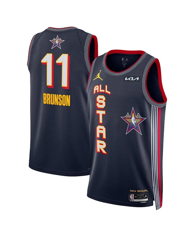 Nike Men's and Women's Jalen Brunson Navy 2025 Nba All-Star Game Swingman Player Jersey